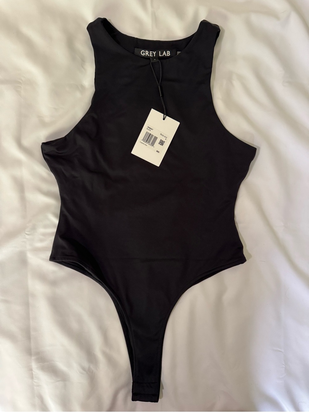 GREY LAB Black High-Neck Women’s One-Piece, New with Tags